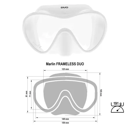 Маска Marlin Frameless Duo Маска Marlin Frameless Duo