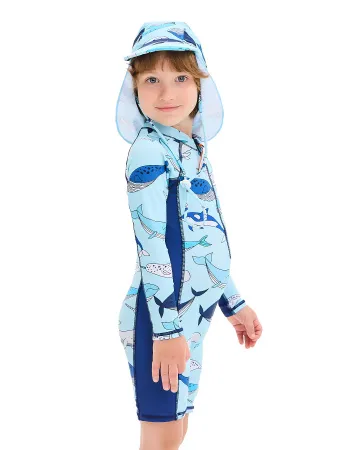 Детский гидрокостюм из лайкры Blue Whale