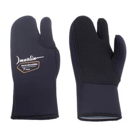 Рукавицы трехпалые Marlin Nord Ultraglide Black 7 мм