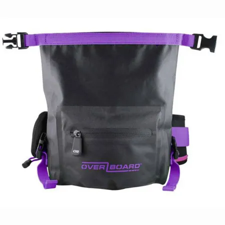 Герметичная поясная сумка Overboard Black Purple 2 литра