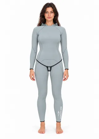 Гидрокостюм для фридайвинга Aquateam Pearl Grey женский 3 мм