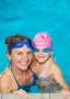 Очки для плавания стартовые FanSwim S45, голубые линзы, синяя рамка