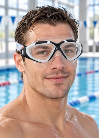 Очки полумаска для плавания Fanswim T19