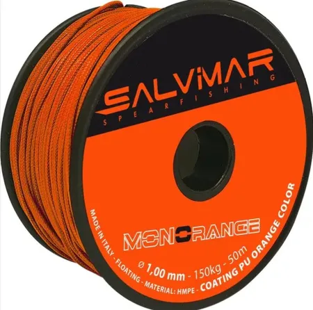 Линь Salvimar Mono Orange ø1.0 мм нагрузка до 160 кг (цена за 1 метр)