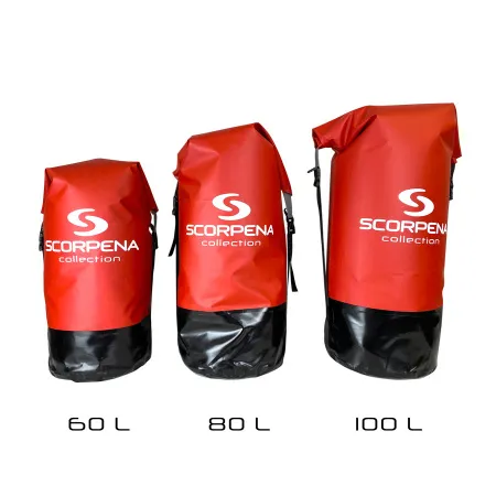 Гермомешок с лямками Scorpena Narva Red 60 литров