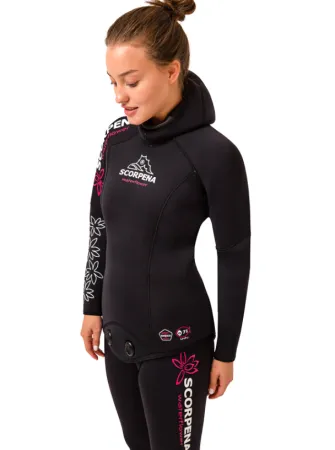 Гидрокостюм женский для фридайвинга Scorpena Water Flower-3 5 мм