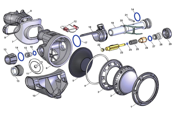 SP 127821 Регулировочный винт 2-й ступени MIKRON