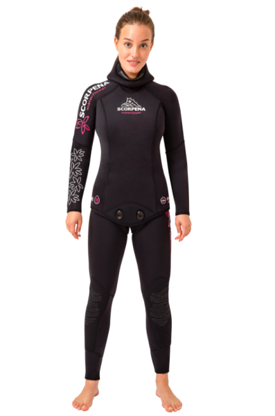 Гидрокостюм женский для фридайвинга Scorpena Water Flower-3 5 мм
