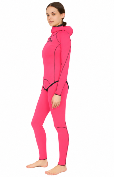 Гидрокостюм для фридайвинга Aquateam Pink женский 1,5 мм