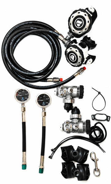Комплект Apeks Sidemount MTX-R с сумкой и манометрами Psi