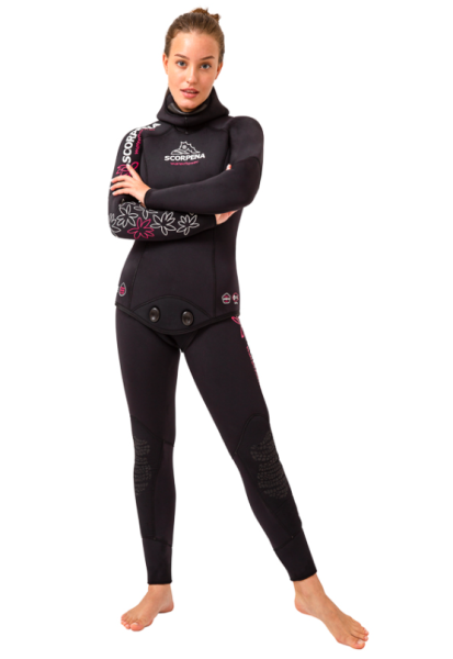 Гидрокостюм женский для фридайвинга Scorpena Water Flower-3 5 мм