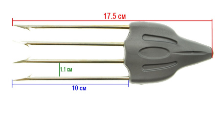 Четырехзубец усиленный каленый Salvimar Mustad Speed 4