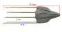 Четырехзубец усиленный каленый Salvimar Mustad Speed 4