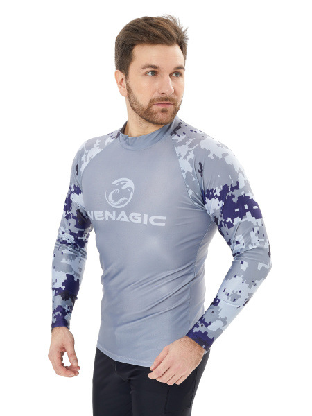 Футболка T-Flex Grey Camo UPF50 мужская