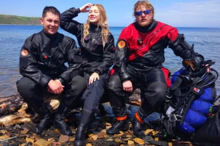 Сухой гидрокостюм Frogman Travel мужской размер L, размер боты 43-44