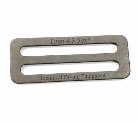 Стопор гладкий с логотипом  из титана TDE 2″ (50 мм)