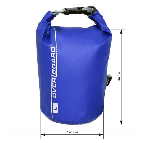 Гермомешок Overboard Dry Tube Bag Blue 5 литров