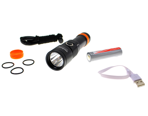 Фонарь подводный Orca Torch D530 Wide Kit 1050 Люмен