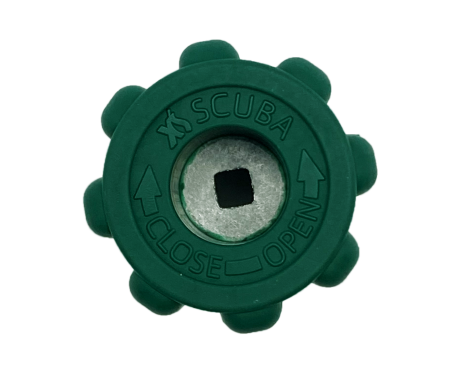 Резиновая рукоятка вентиля баллона XS Scuba Green