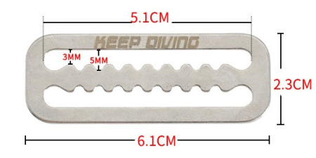 Стопор зубчатый Keep Diving под стропу 2″ (50 мм)