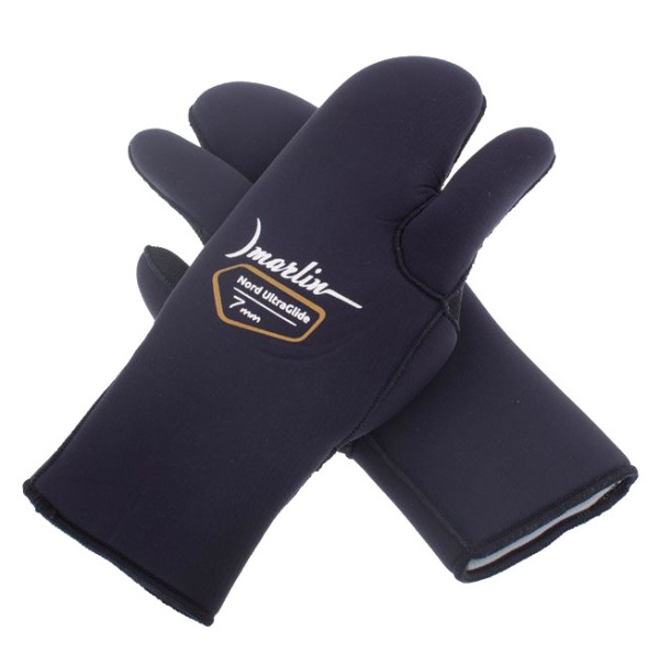 Рукавицы трехпалые Marlin Nord Ultraglide Black 7 мм