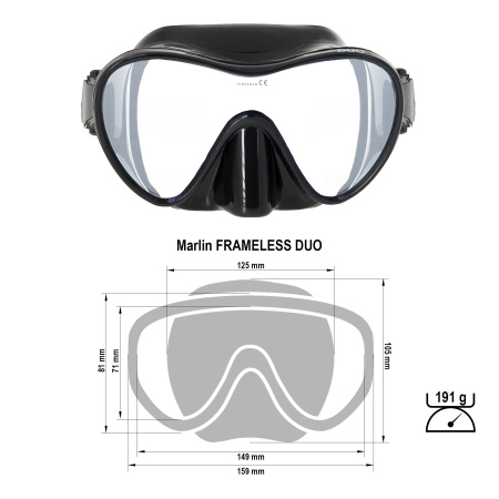 Маска Marlin Frameless Duo