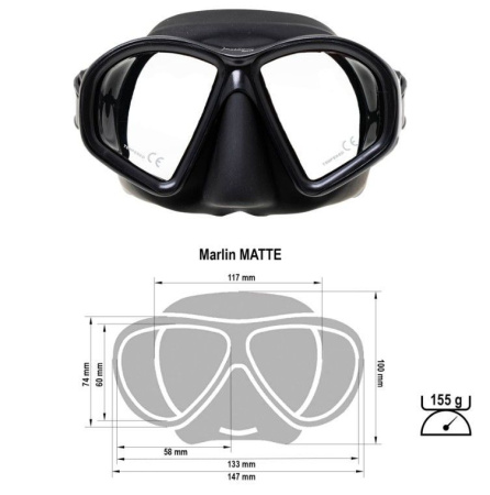 Маска Marlin Matte Black