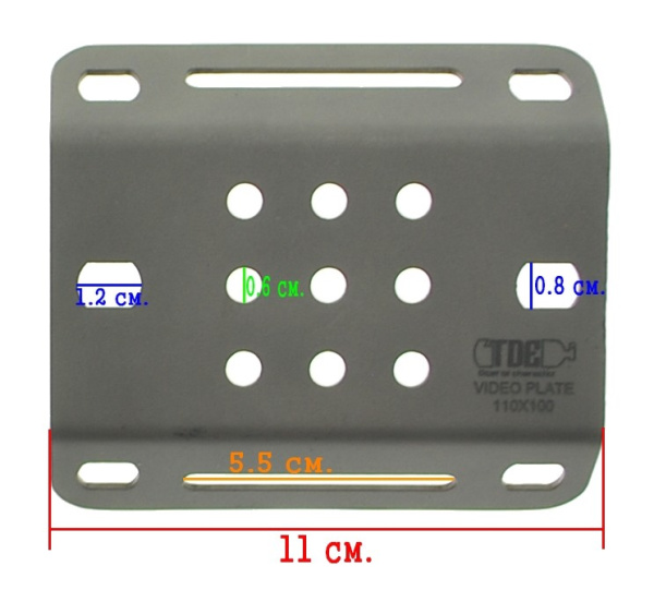 Видеоплатформа TDE из титана 110x100x2 мм