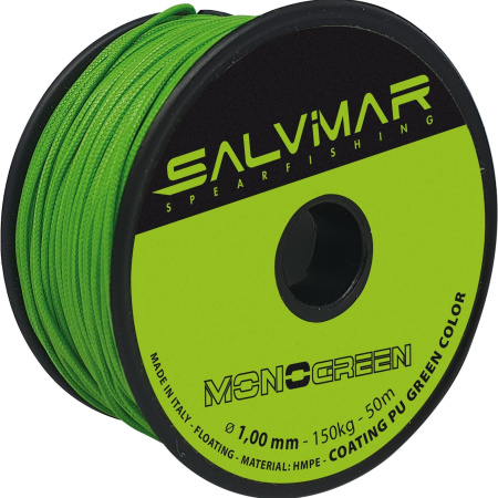 Линь Salvimar Monogreen ø1 мм нагрузка до 160 кг (цена за 1 метр)