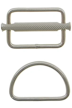 Комплект XDeep D-кольцо с пряжкой и подвижным стопором 2″ (50 мм)