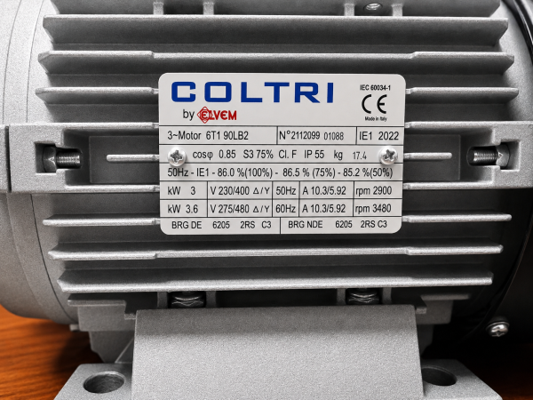 Электродвигатель Coltri Sub 3-фазный 3-3,6 kW с блоком Start/Stop