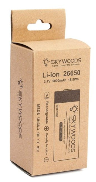 Аккумулятор SKYWOODS 26650 5000mAh