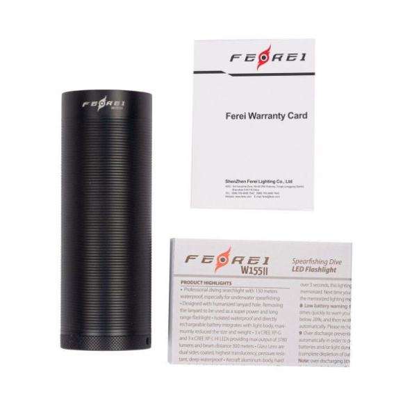 Фонарь Ferei W155-2 CW 3780 Люмен