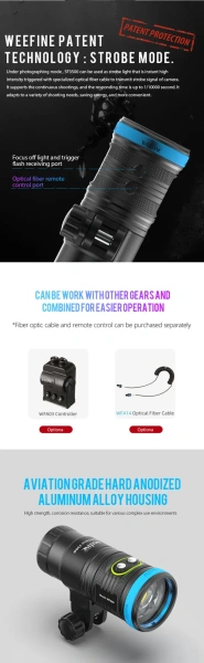 Подводный осветитель Weefine Smart Focus 3500 Люмен