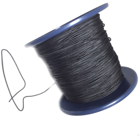 Линь Lanex Dyneema черный 1,5 мм нагрузка до 105 кг (цена за 1 метр)