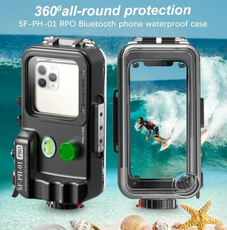 Подводный бокс Sea Frogs для смартфонов универсальный до 40 метров