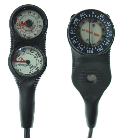 Консоль трехприборная Zeagle Co-pilot с компасом, манометром и глубиномером