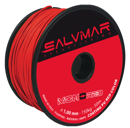 Линь Salvimar Mono Red ø1.0 мм нагрузка до 160 кг (цена за 1 метр)