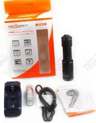 Фонарь OrcaTorch D520 Kit 1000 Люмен Фонарь OrcaTorch D520 Kit 1000 Люмен