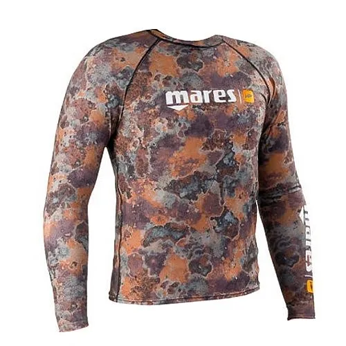 Футболка с длинным рукавом Mares Rush Guard Brown Футболка с длинным рукавом Mares Rush Guard Brown