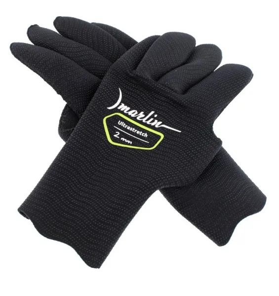 Перчатки Marlin Ultrastretch Black 2 мм Перчатки Marlin Ultrastretch Black 2 мм