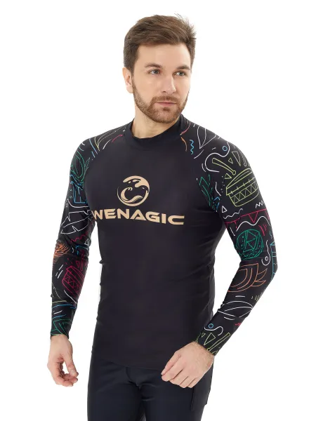 Футболка T-Flex Black Neon UPF50 мужская Футболка T-Flex Black Neon UPF50 мужская