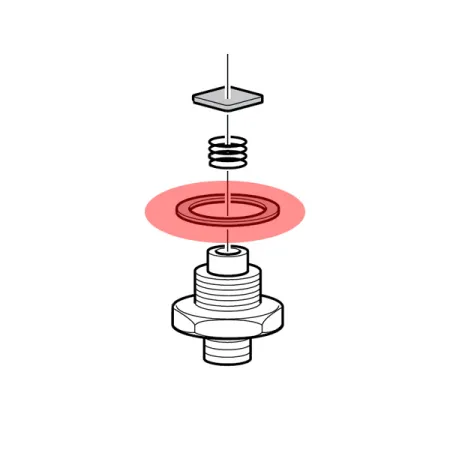 Медная прокладка клапана 4-й ступени МСН6 Медная прокладка клапана 4-й ступени МСН6