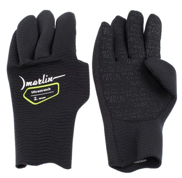 Перчатки Marlin Ultrastretch Black 2 мм Перчатки Marlin Ultrastretch Black 2 мм