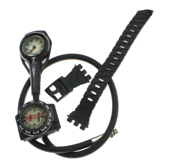 Консоль двухприборная Aquatec для дайвинга манометр 400 бар + компас Консоль двухприборная Aquatec для дайвинга манометр 400 бар + компас